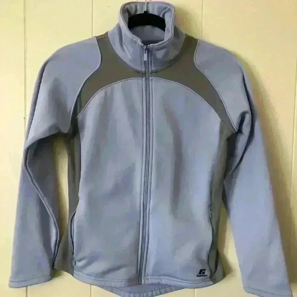 Russell Blue & Gray Running Jacket S
